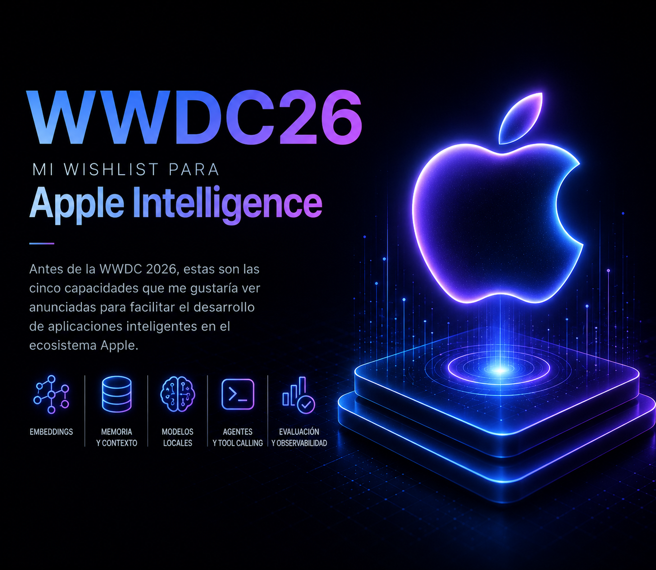 Las 5 APIs que Apple debería presentar para que los desarrolladores iOS adopten la IA de verdad